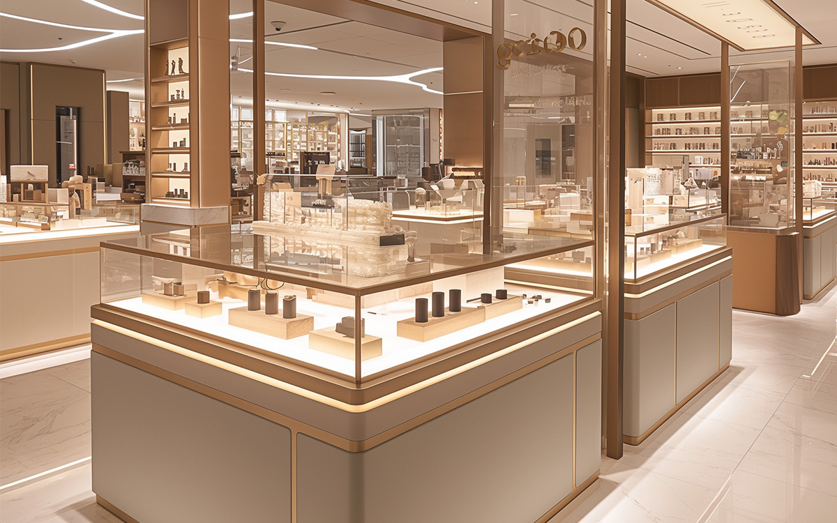 Cosmetics exhibition stand