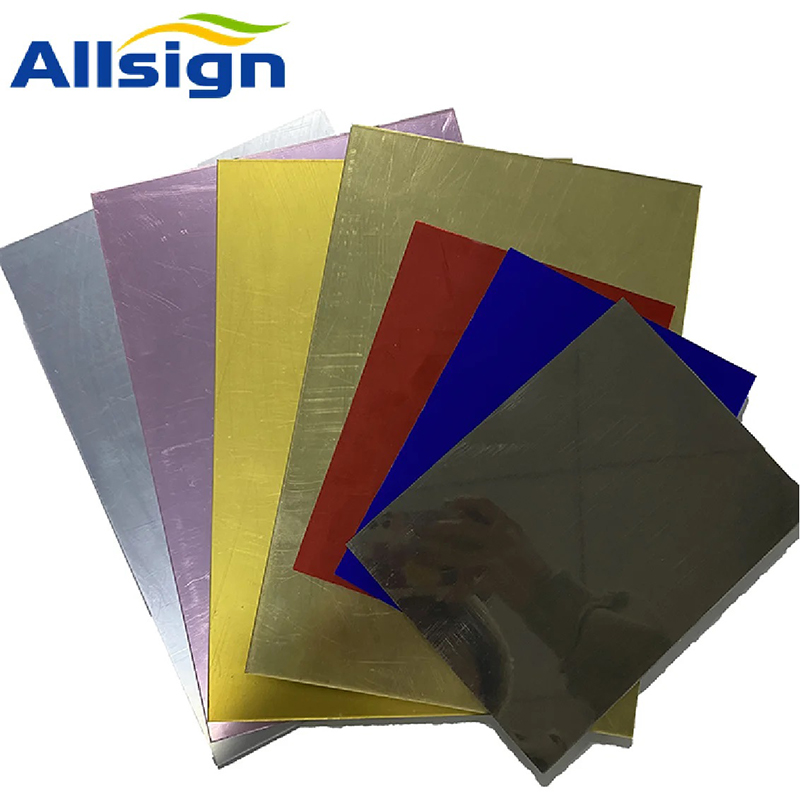 Mirror acrylic sheet installation and evaluation for vanity panels