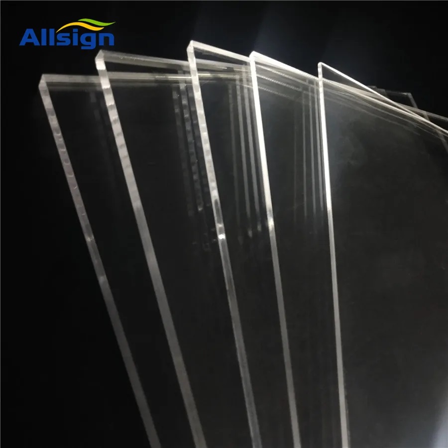 Acrylic sheets for retail displays